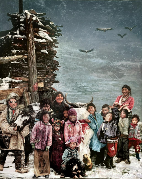 繪靈魂長卷，悟丹青禪心知名雕塑家、畫家張立旗作品閃亮2025北京藝術博覽會